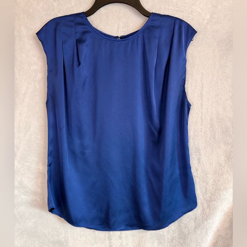 Women’s Sleek Satin Shell Top - Blue